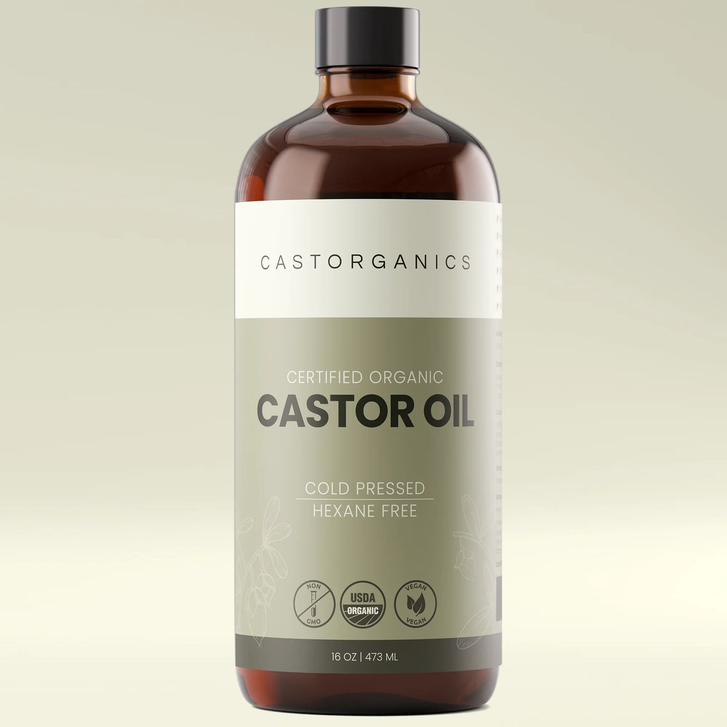 Castorganic: Castor Oil w/ Metal Pump