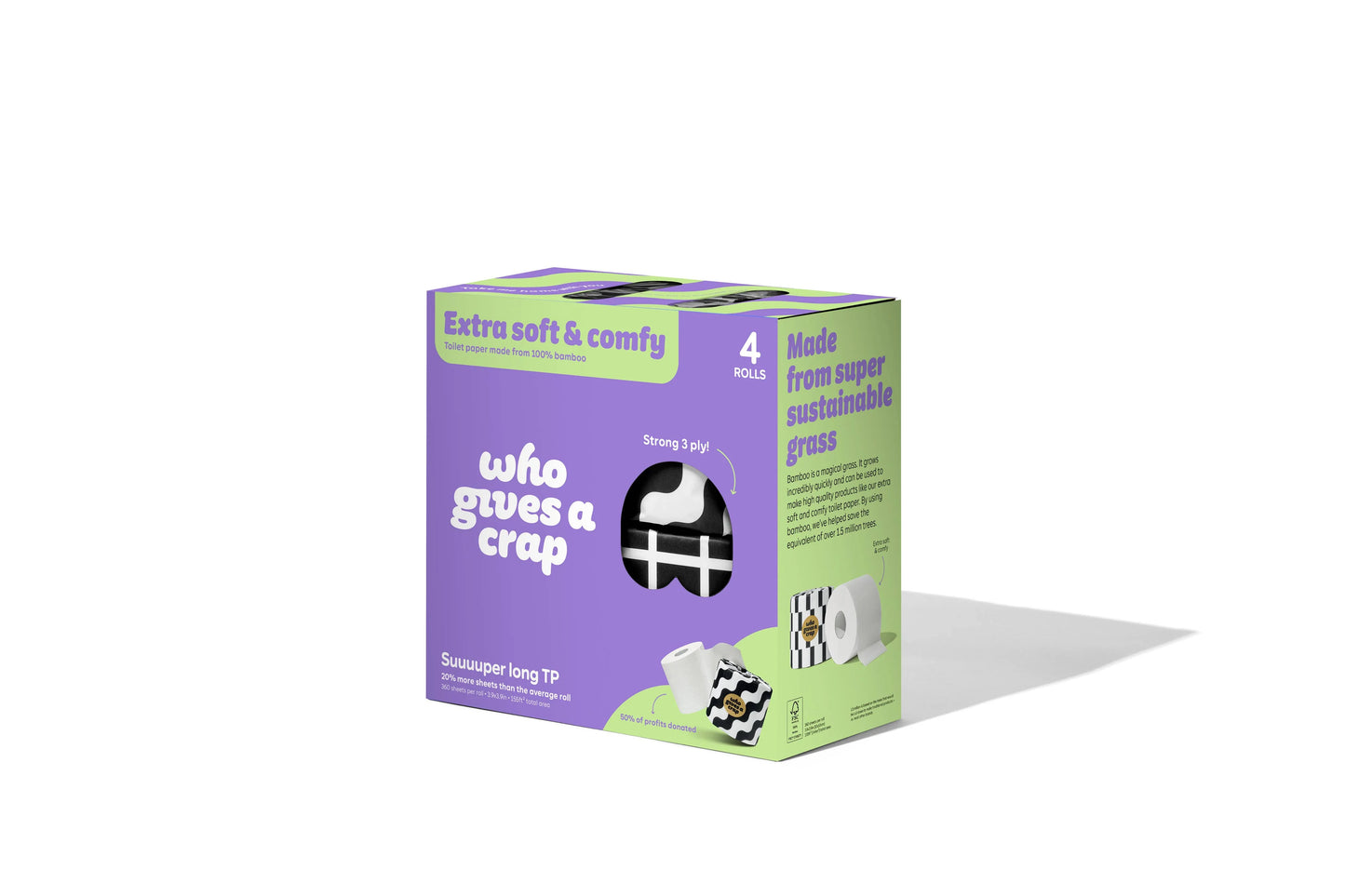 Who gives a crap toilet paper: 4 pack