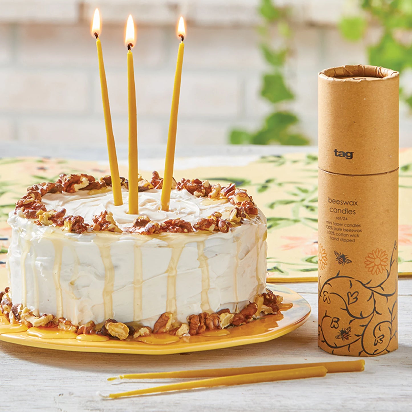 Bees Wax Candles Set - 24