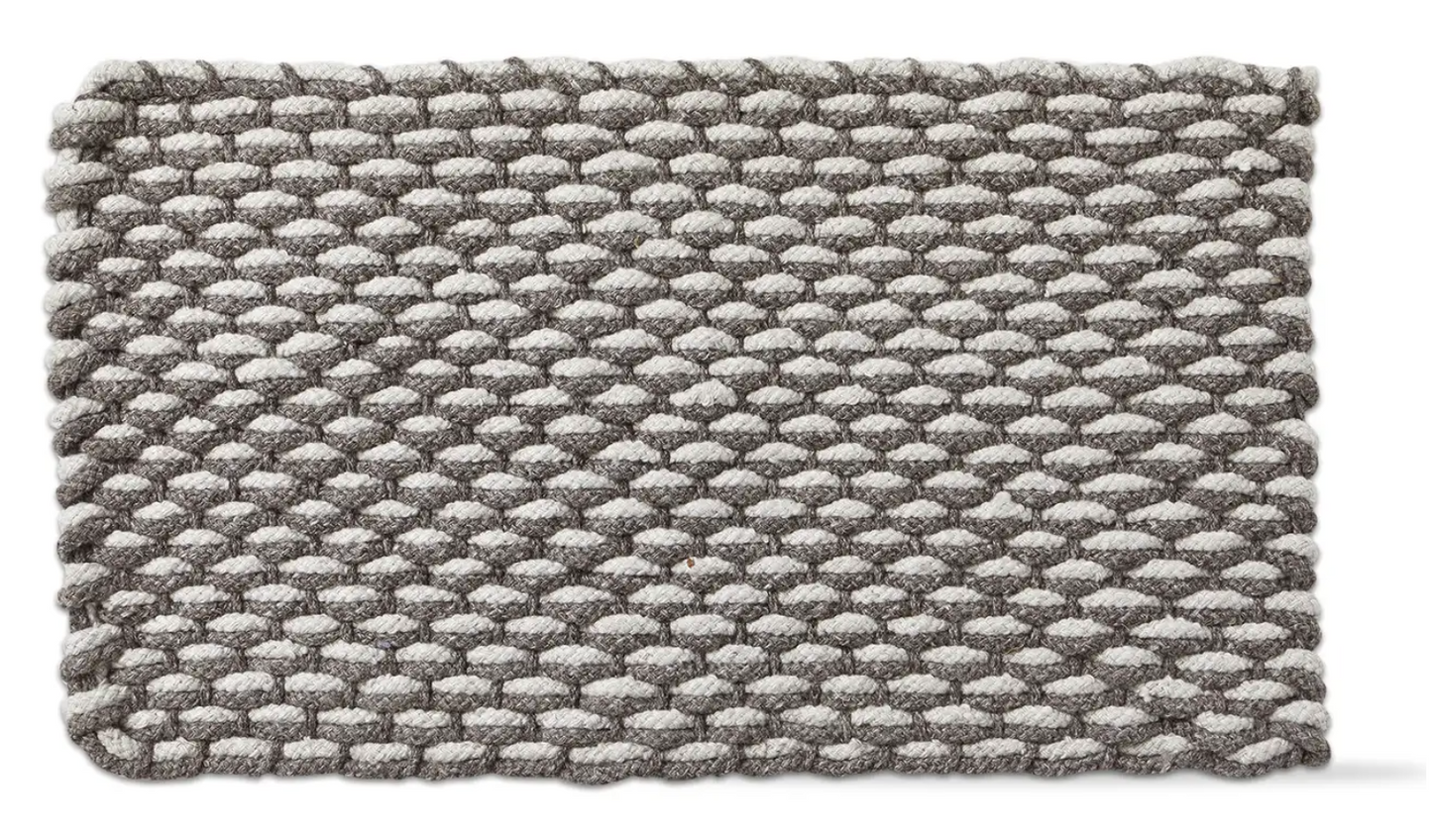 Handwoven Doormat Brown Multi Plastic Summer