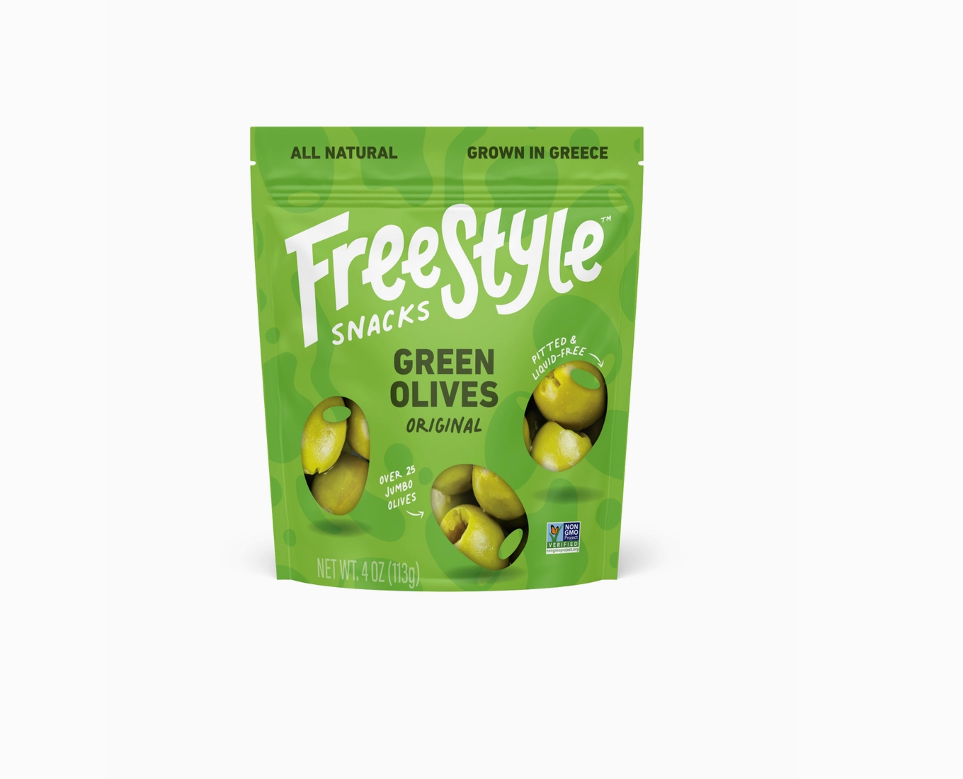 Freestyle: Green Olives 4oz