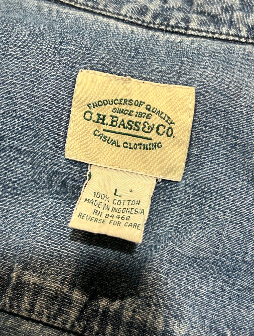 G.H. Bass: Denim button down