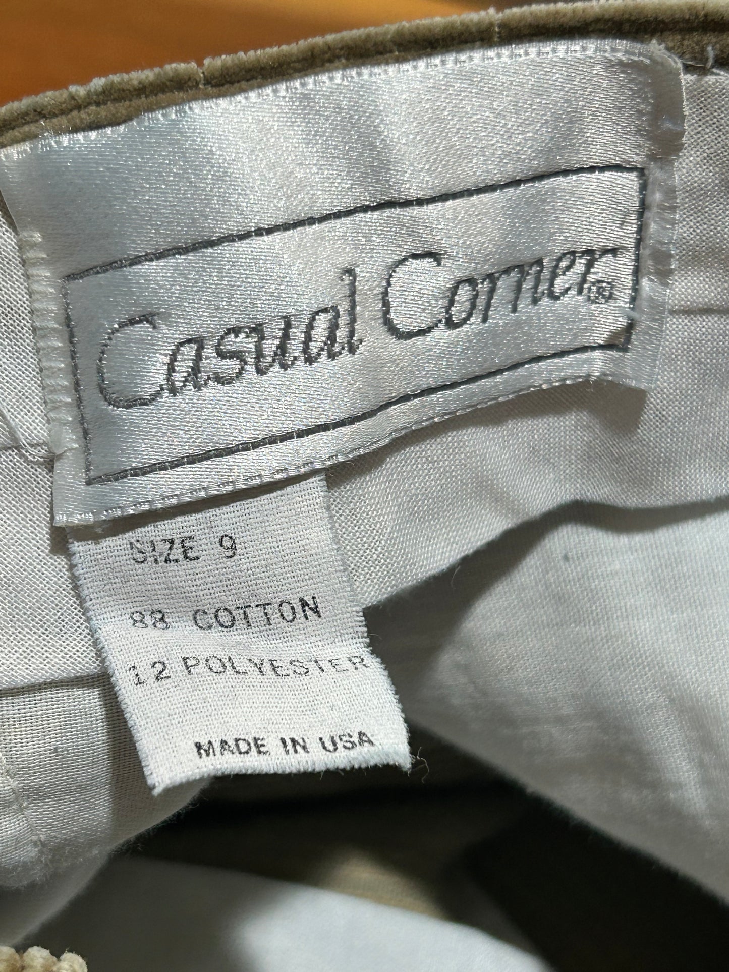 Casual Corner: corduroy pants