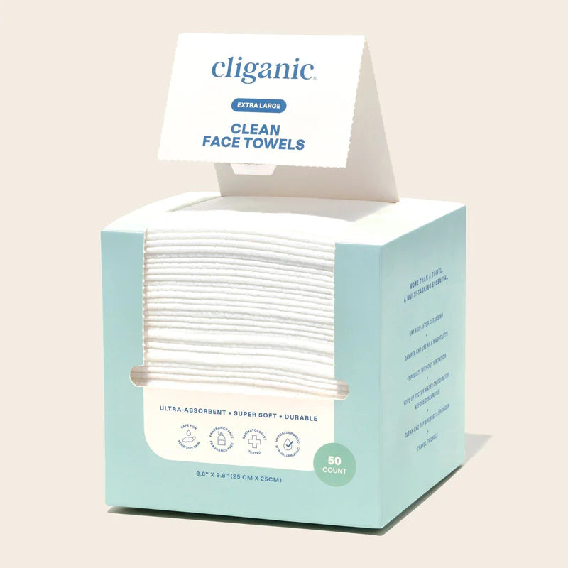 Cliganic: face towels