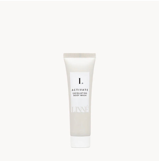 LINNÉ: Active- Exfoliating Body Wash - Deluxe Mini