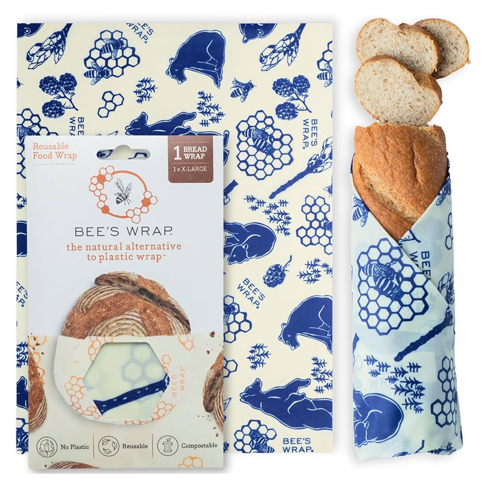 Bee’s Wrap: Bread Wrap - Bees & Bears Print