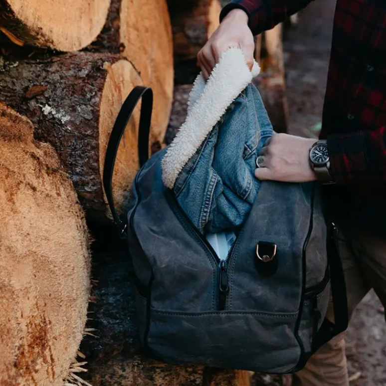 NEW!! Weekender Duffel Wax Grey