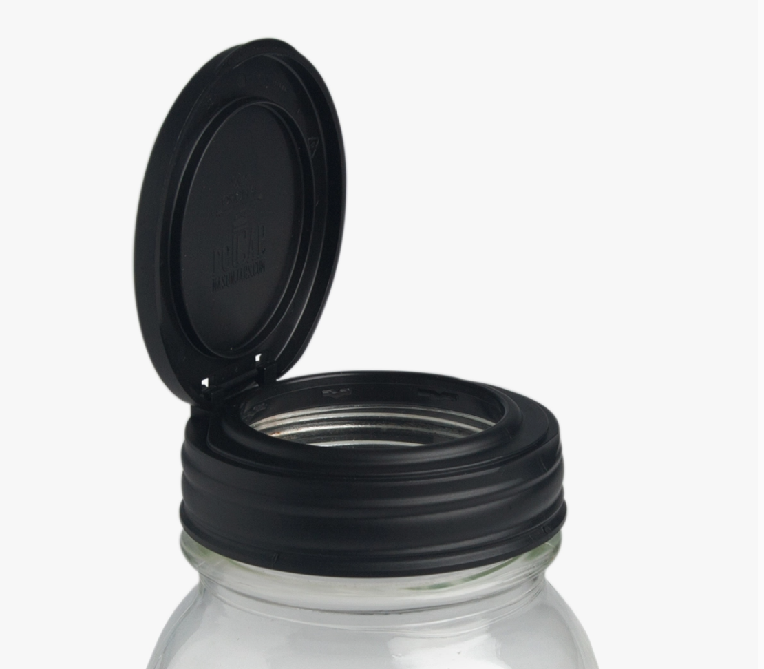 Recap® Mason Jars Lid Flip Cap, Regular Mouth