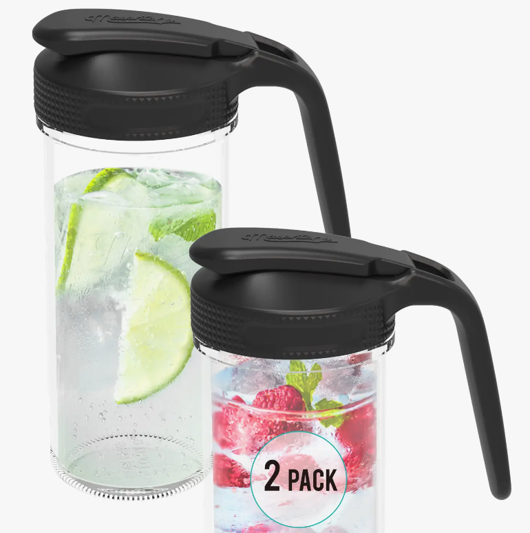 Multi Top Flip Cap Pitcher Lid with Handle, 2-Pack