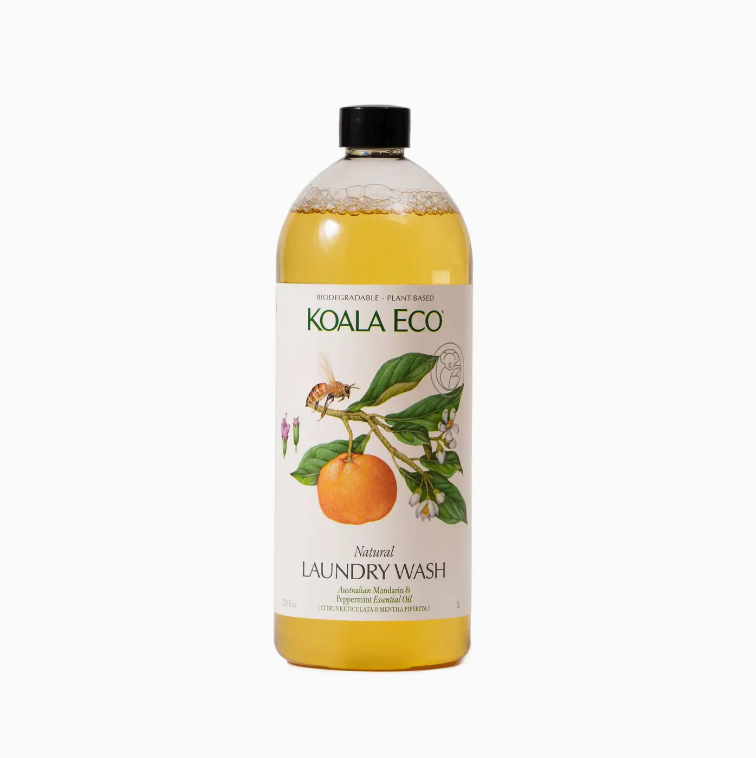 Natural Laundry Wash, Mandarin and Peppermint