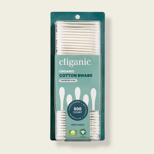 Cliganic: Cotton Swabs, 500ct