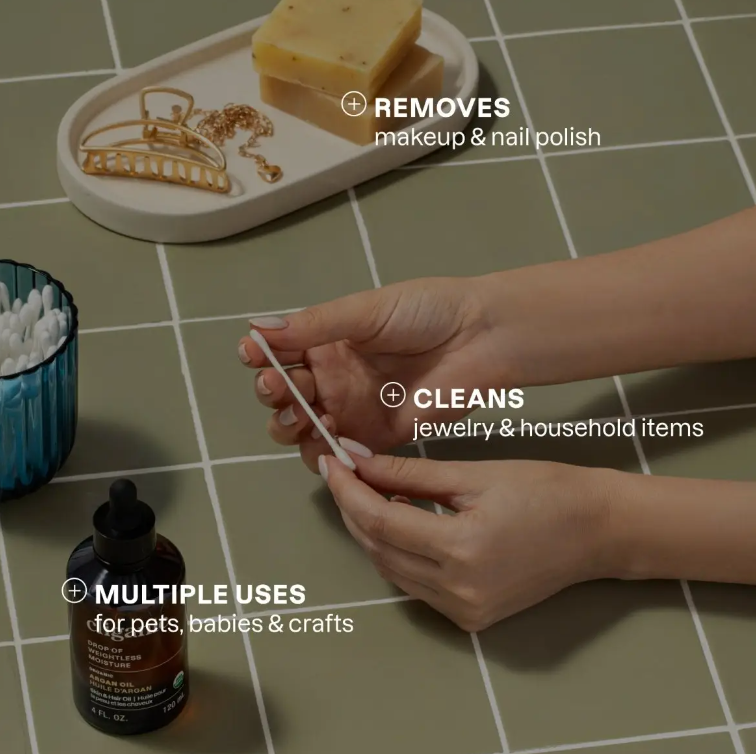 Cliganic: Cotton Swabs, 400ct