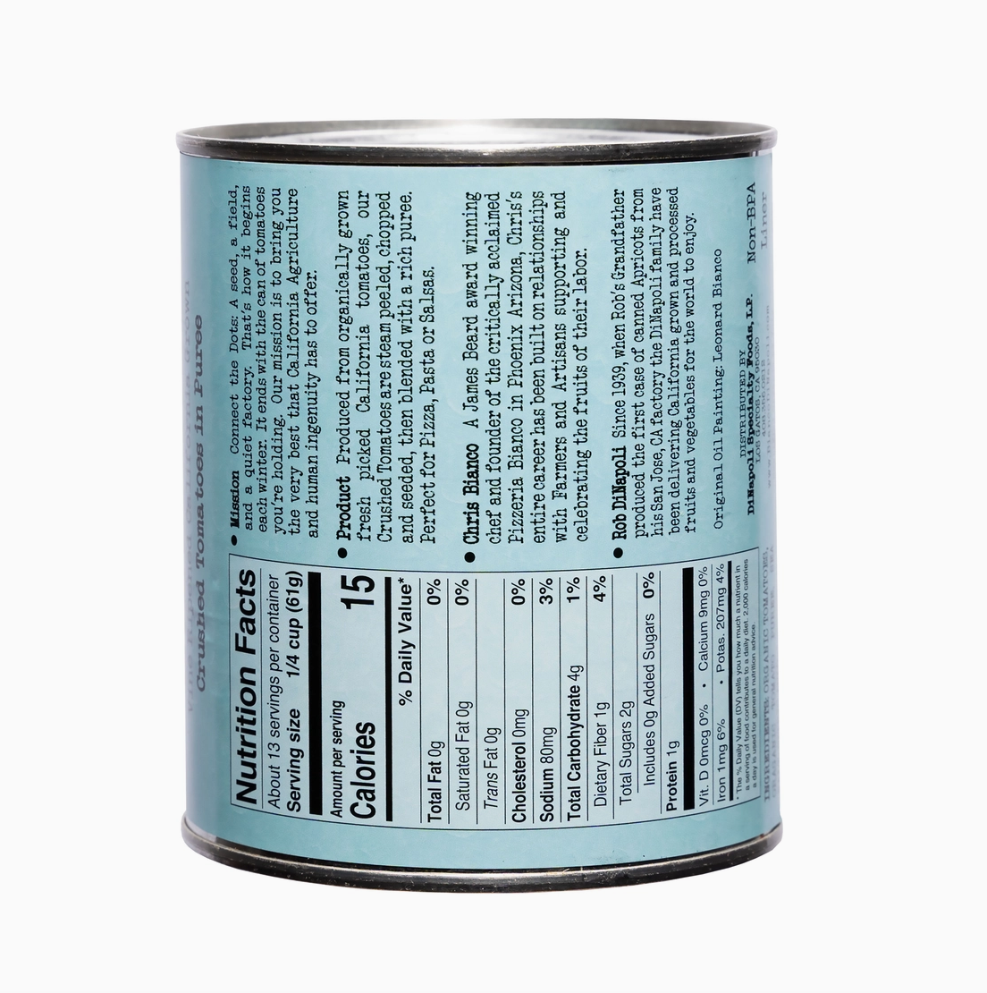 Bianco Dinapoli 28oz Organic Crush & Puree