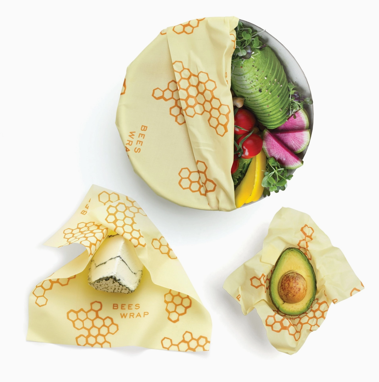 Bee’s Wrap: Assorted 3 Pack - Honeycomb Print