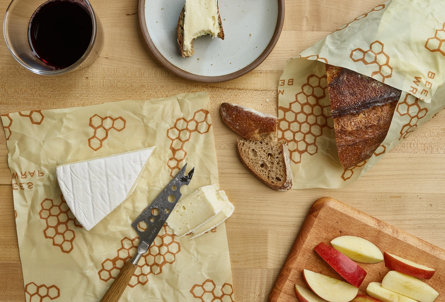 Bee’s Wrap: Bread Wrap - Honeycomb Print