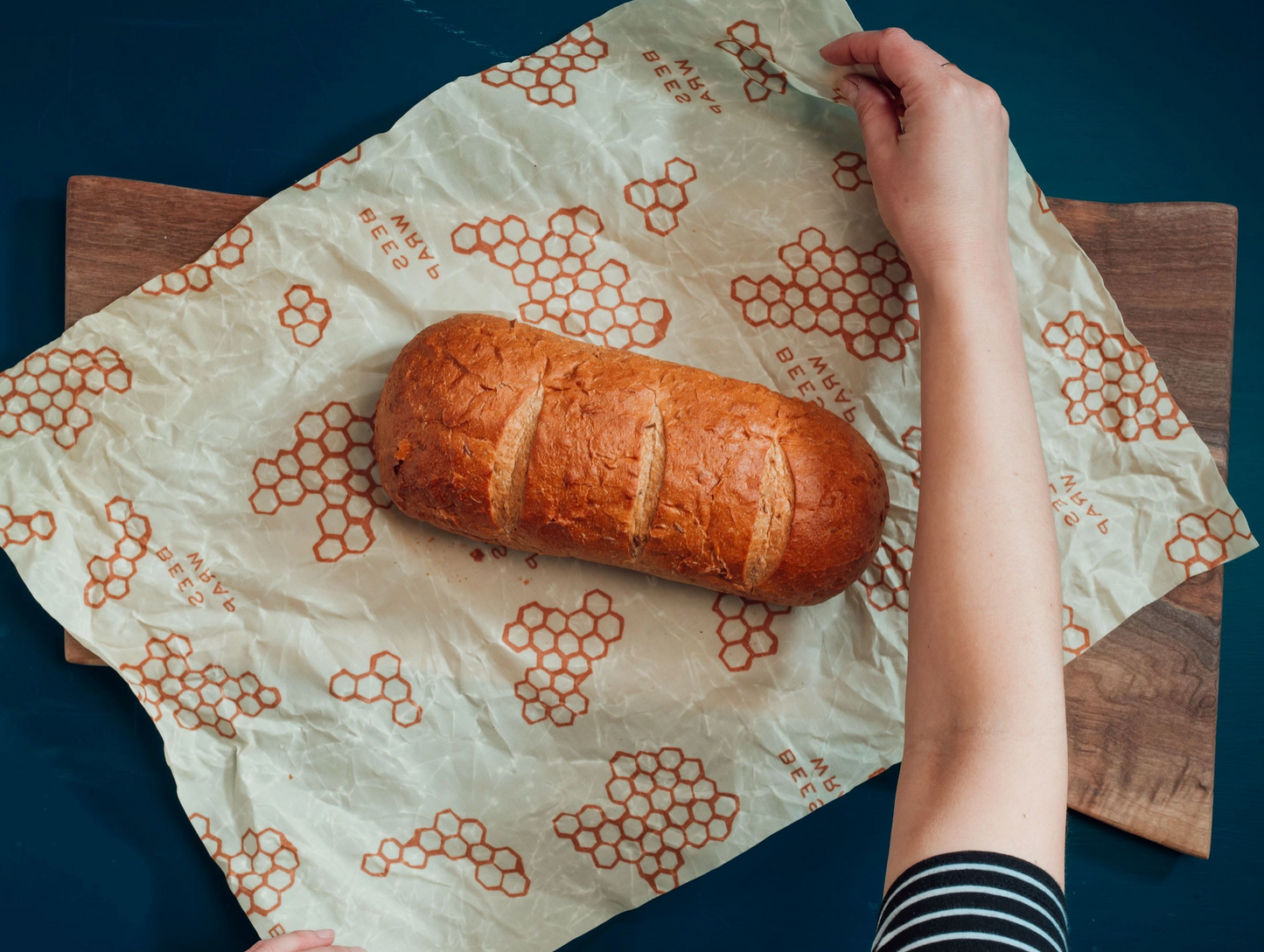 Bee’s Wrap: Bread Wrap - Honeycomb Print