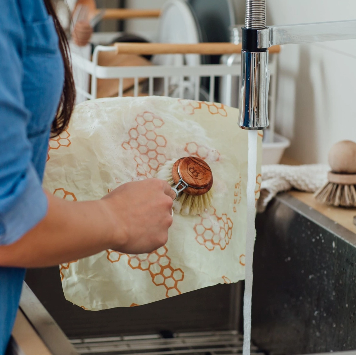 Bee’s Wrap: Bread Wrap - Honeycomb Print