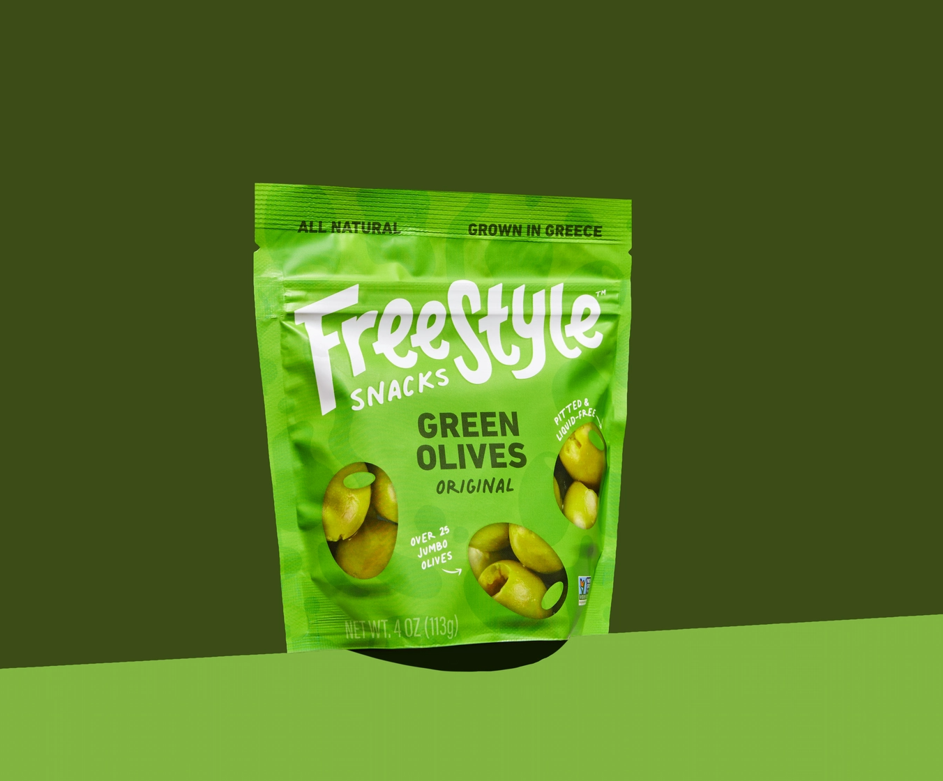 Freestyle: Green Olives 4oz